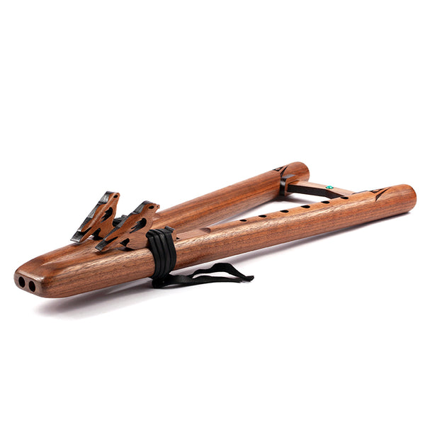 Two Hawks 'A' Walnut Drone Flute - High Spirits Flutes