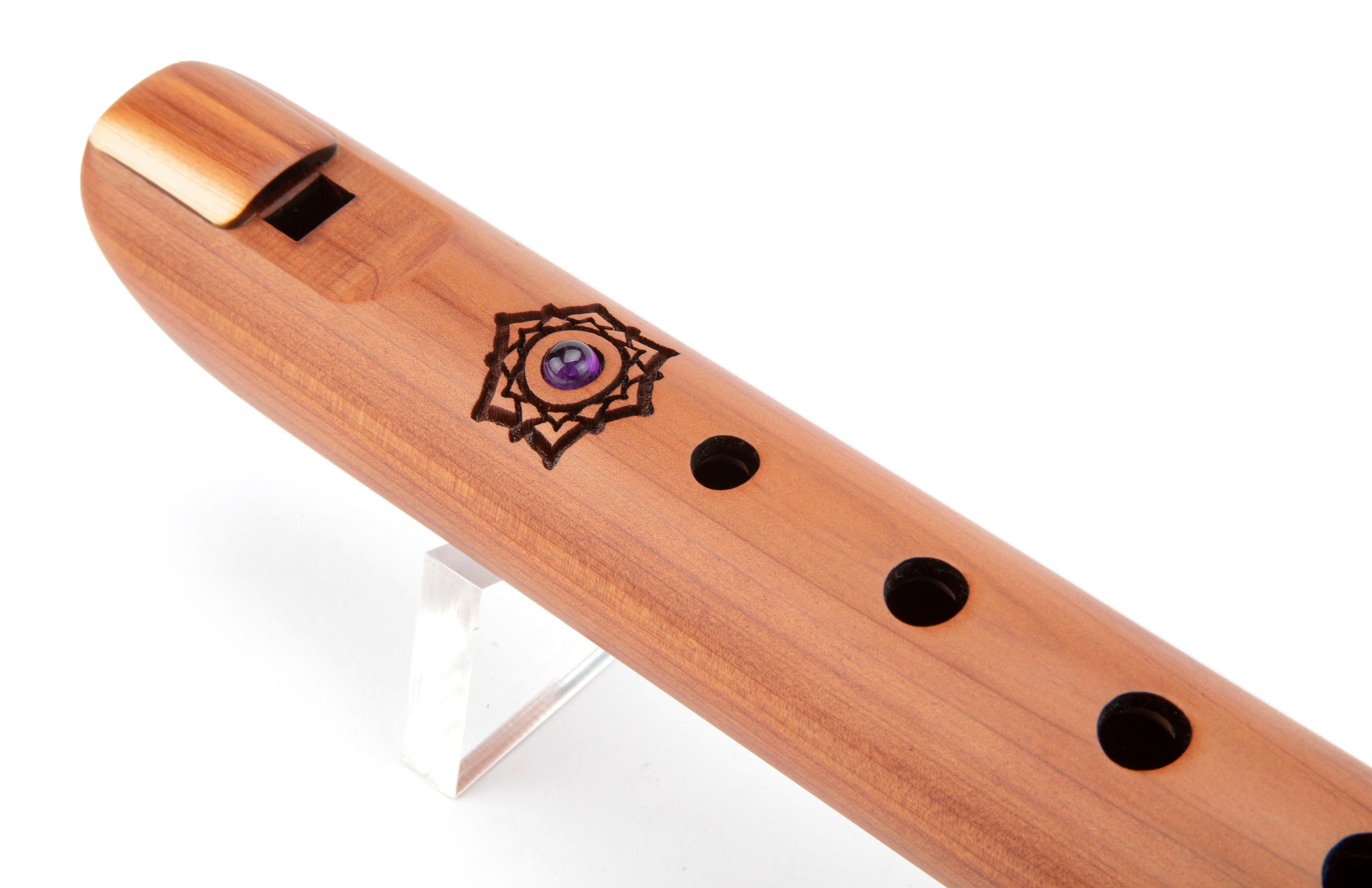 Crown Chakra Spirit Flute - tonalité de si aigu 