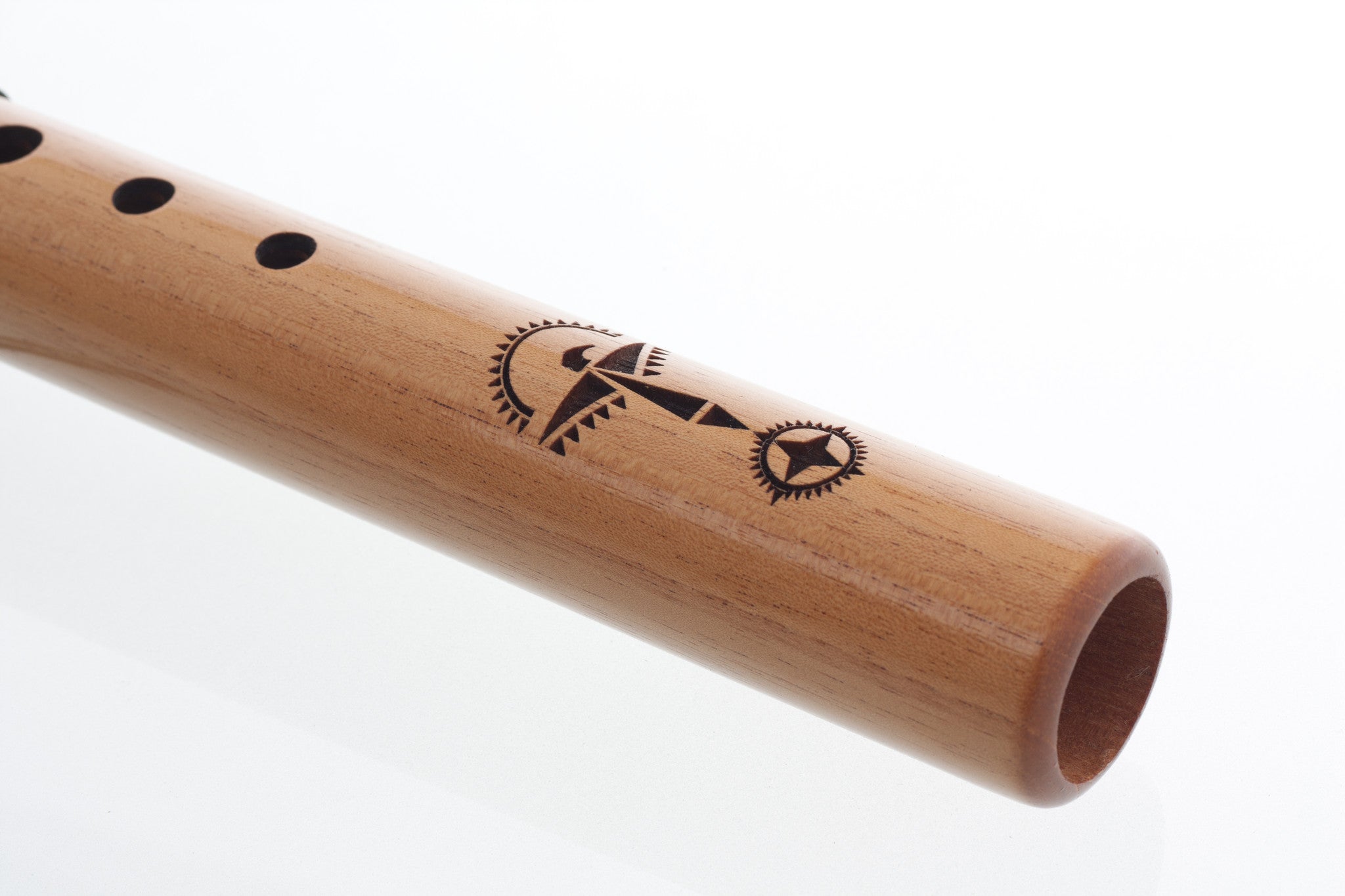 Native American Flute Condor Bass Key of E Spanish Cedar Engraving 108-SPC